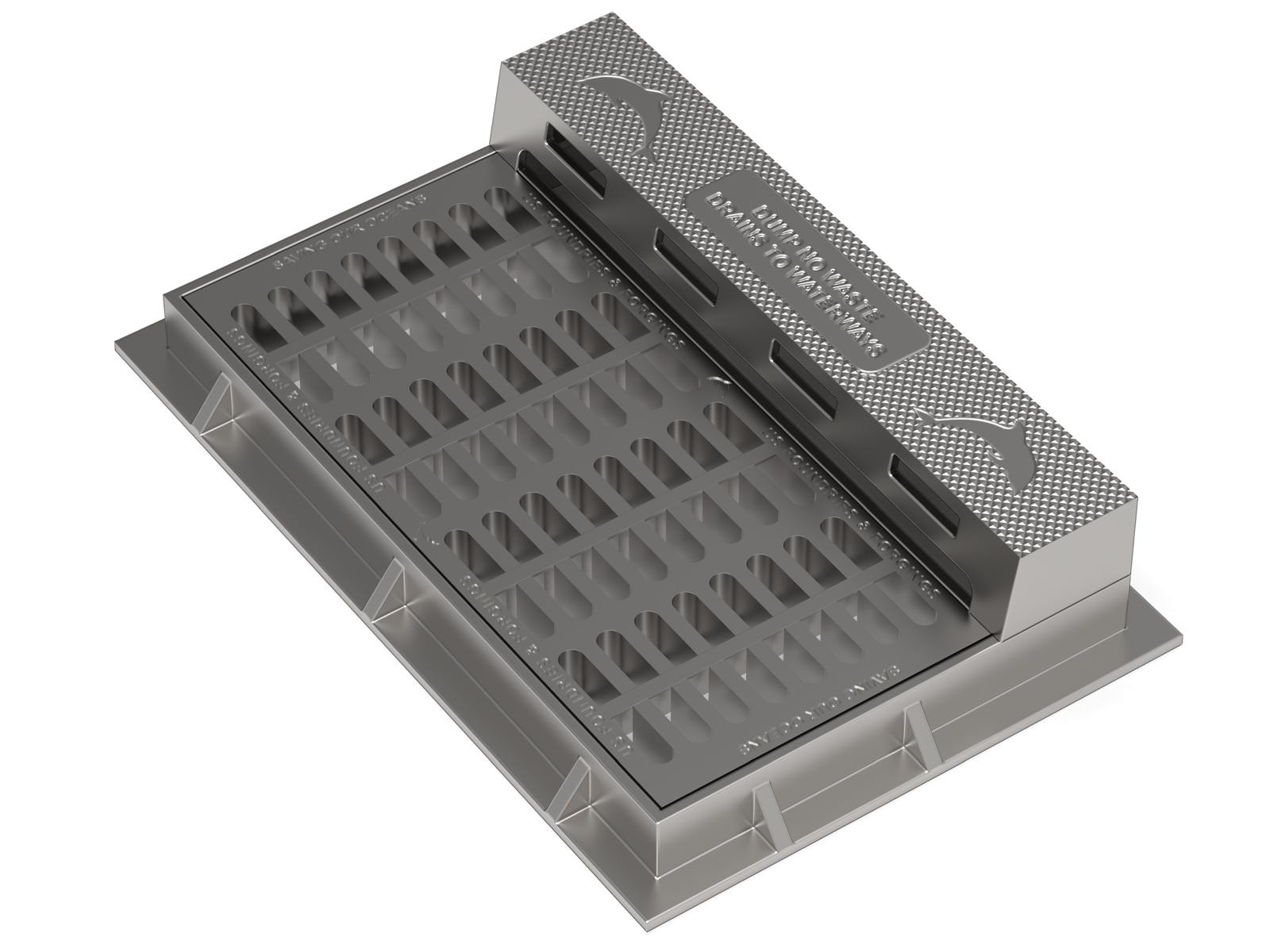 Classic Modular Drainage Grate – Cross Pattern